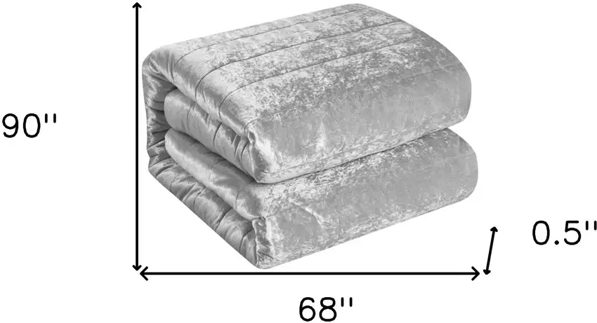 Silver Twin Polyester 180 Thread Count Washable Down Comforter Set Photo 9