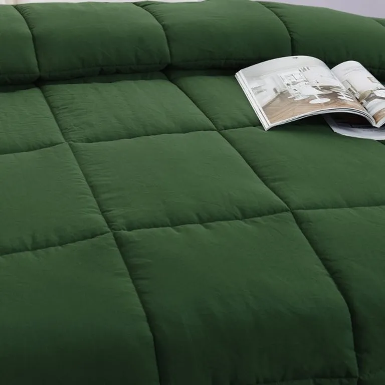 Twin Size 3 Piece Microfiber Reversible Comforter Set Photo 3