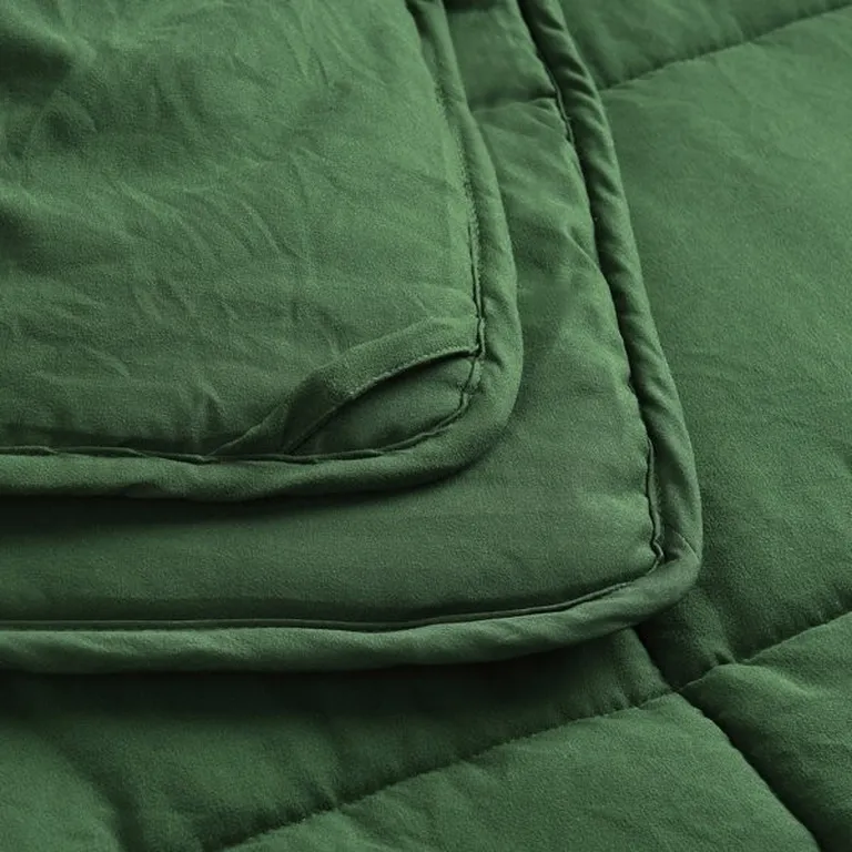 Twin Size 3 Piece Microfiber Reversible Comforter Set Photo 4