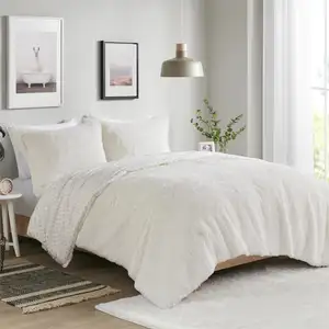 Photo of Reversible Soft Sherpa Faux Fur 2-Piece Comforter Set