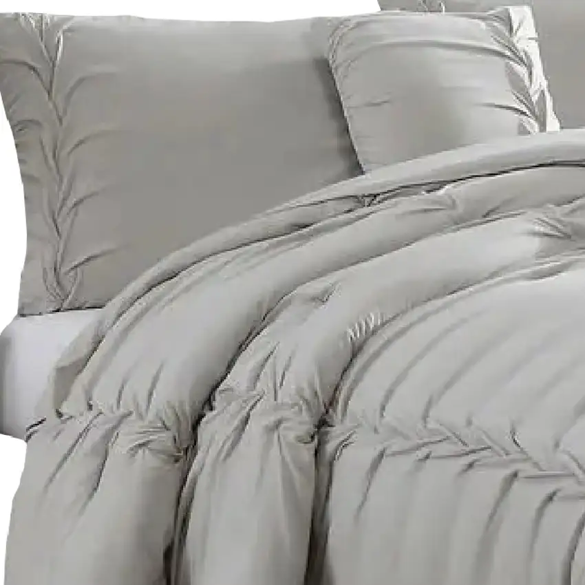 Tyler 8 Piece Puckered Queen Size Comforter Set, The Urban Port Photo 2