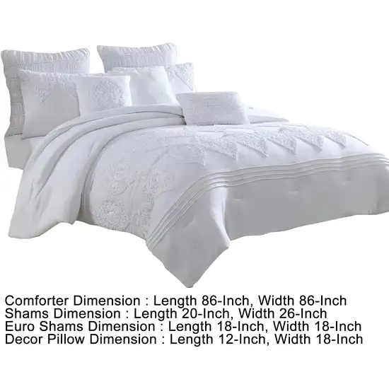 Tyler 8 Piece Queen Comforter Set, Ogee Design, The Urban Port Photo 5