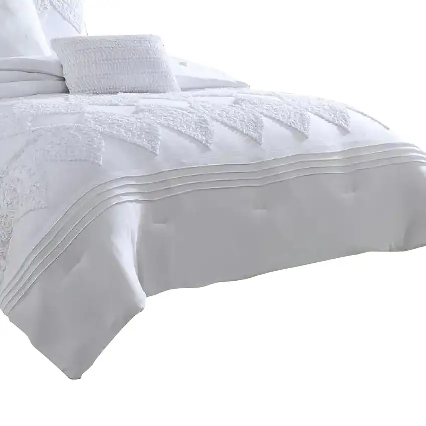 Tyler 8 Piece Queen Comforter Set, Ogee Design, The Urban Port Photo 4