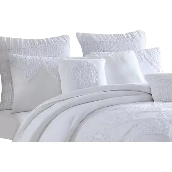 Tyler 8 Piece Queen Comforter Set, Ogee Design, The Urban Port Photo 2