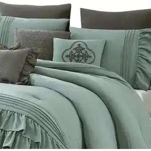 Photo of Tyler 8 Piece Ruffled King Size Comforter Set, The Urban Port