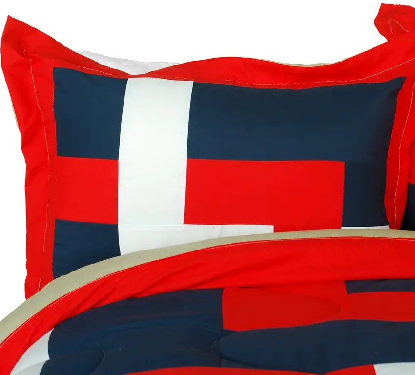 Warm Cabin -  Quilted Patchwork Down Alternative Comforter Set (Twin Size) Photo 2