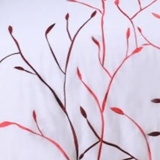 White And Red Queen Cotton Washable Duvet Cover Set With Two Shams Photo 2