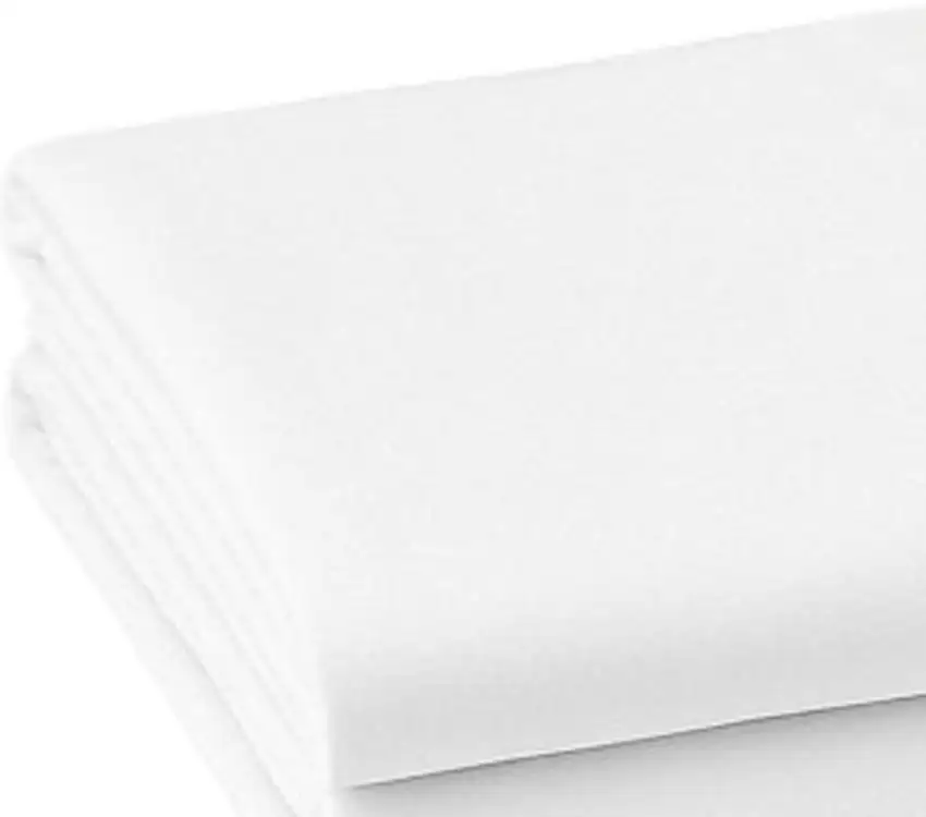 Set of Two White Cotton Queen Pillowcases Photo 3