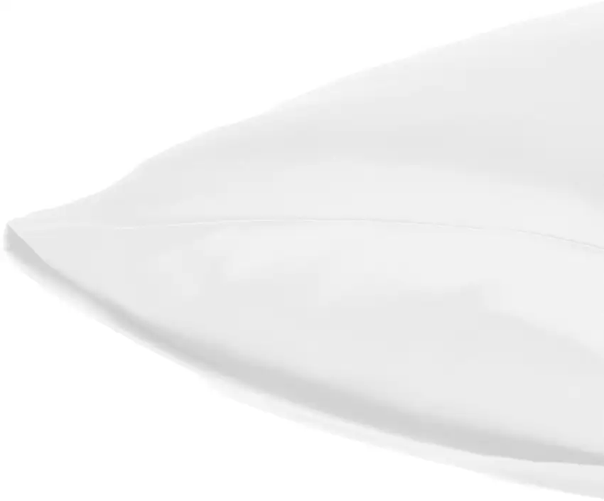 White Dreamy Set Of 2 Silky Satin Standard Pillowcases Photo 4