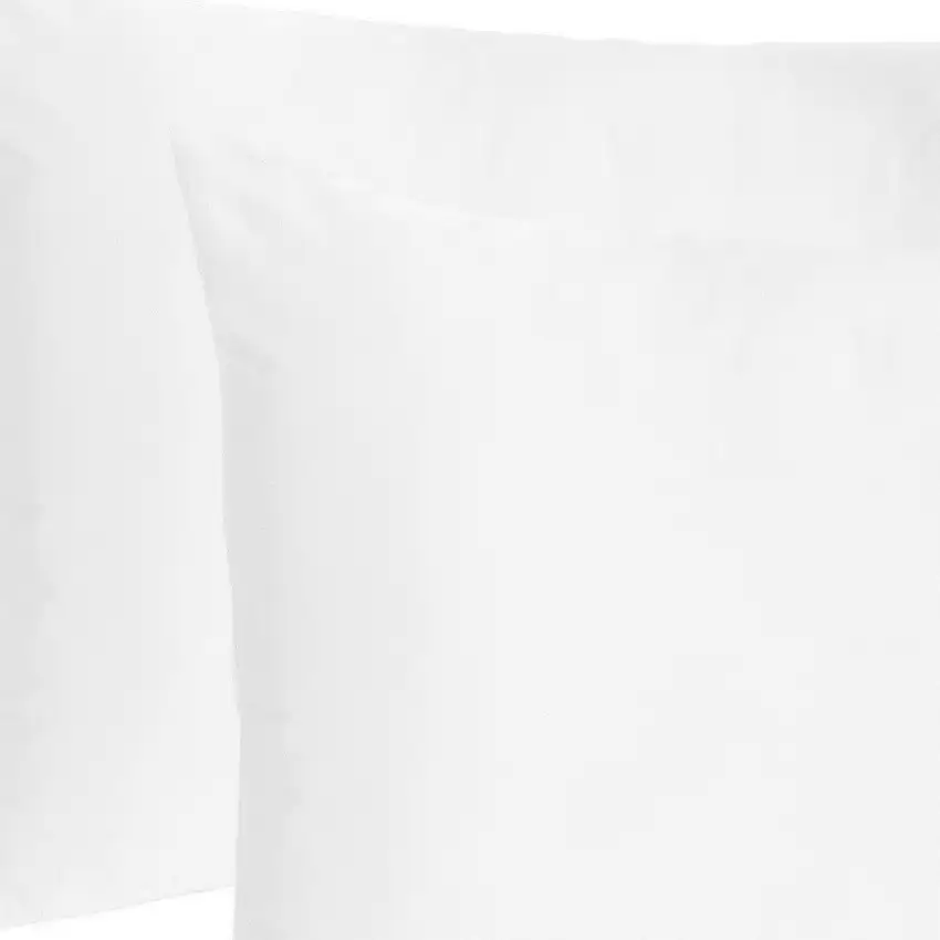 White Dreamy Set Of 2 Silky Satin Standard Pillowcases Photo 6