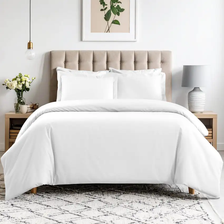 White King Cotton Blend Washable Duvet Cover Set Photo 1