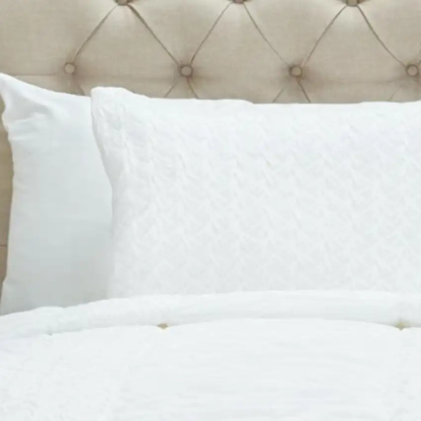 White King 100% Cotton 300 Thread Count Machine Washable Down Alternative Comforter Photo 4
