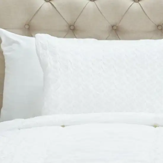 White King 100% Cotton 300 Thread Count Machine Washable Down Alternative Comforter Photo 4