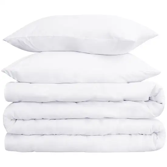 White King Cotton Washable Duvet Cover Set With Two Shams Photo 3