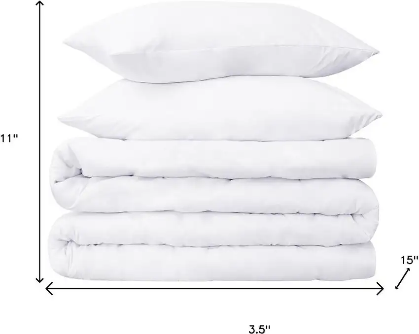 White King Cotton Washable Duvet Cover Set With Two Shams Photo 6