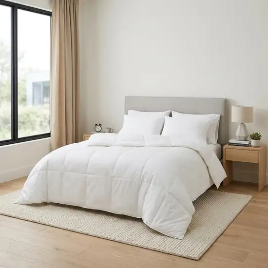 White King Cotton Washable Microfiber Down Alternative Comforter Photo 1