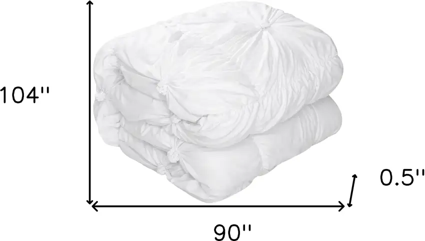 White King Polyester 180 Thread Count Washable Down Comforter Set Photo 8