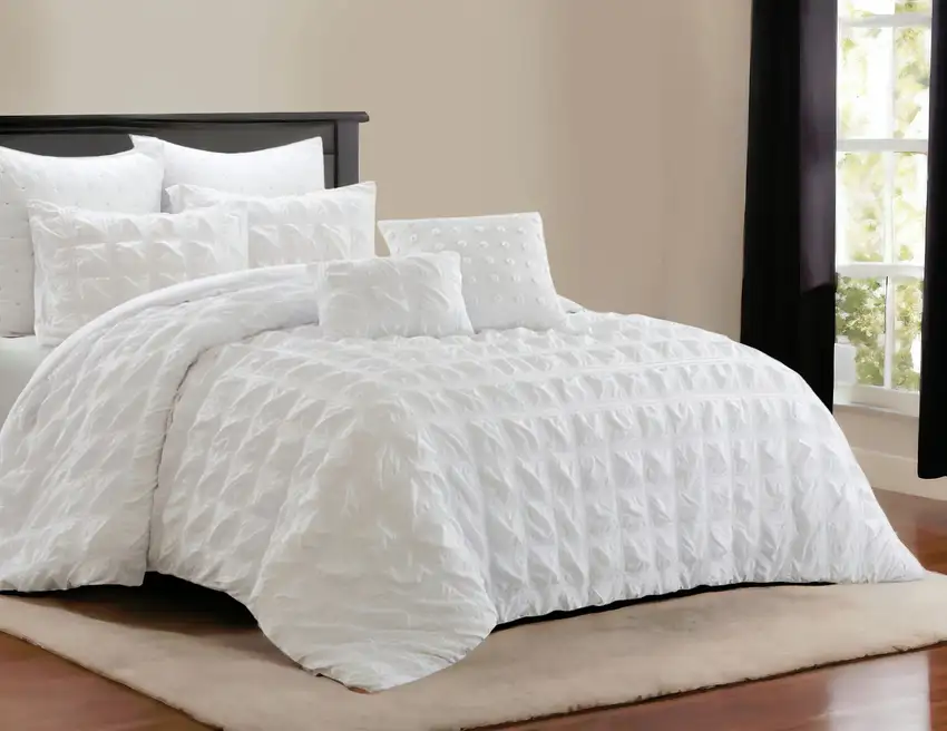 White King Polyester 180 Thread Count Washable Duvet Cover Set Photo 1