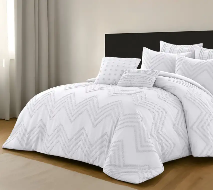 White King Polyester 180 Thread Count Washable Duvet Cover Set Photo 1