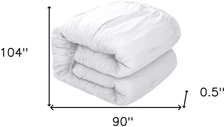 White King Polyester 180 Thread Count Washable Down Comforter Set Photo 9