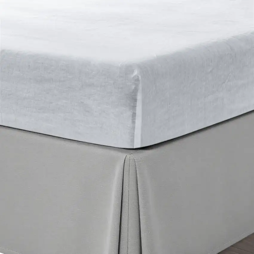 White Linen  Fitted sheet Photo 2