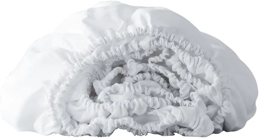 White Linen Full Double Fitted sheet Photo 1