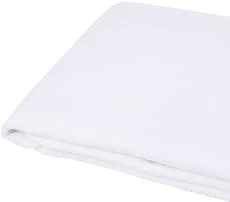 White Linen Full Double Flat Sheet Photo 4
