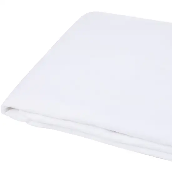 White Linen Full Double Flat Sheet Photo 4