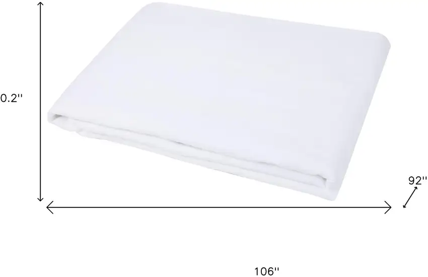 White Linen Full Double Flat Sheet Photo 7