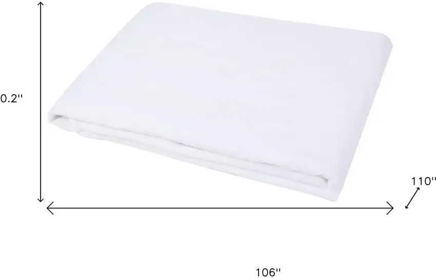 White Linen King Flat Sheet Photo 7