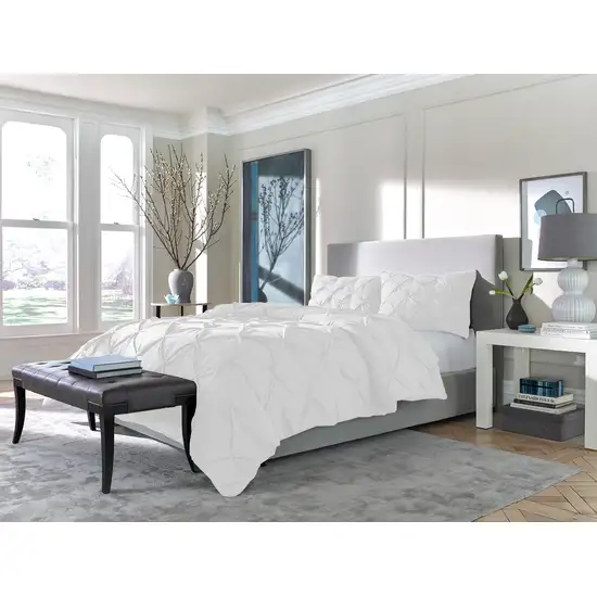 White  Microfiber Washable Microfiber Down Alternative Comforter Photo 7