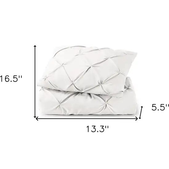 White  Microfiber Washable Microfiber Down Alternative Comforter Photo 9