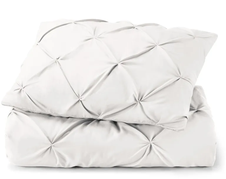 White  Microfiber Washable Microfiber Down Alternative Comforter Photo 1