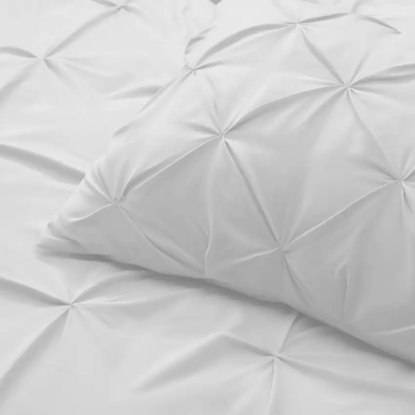 White  Microfiber Washable Microfiber Down Alternative Comforter Photo 6