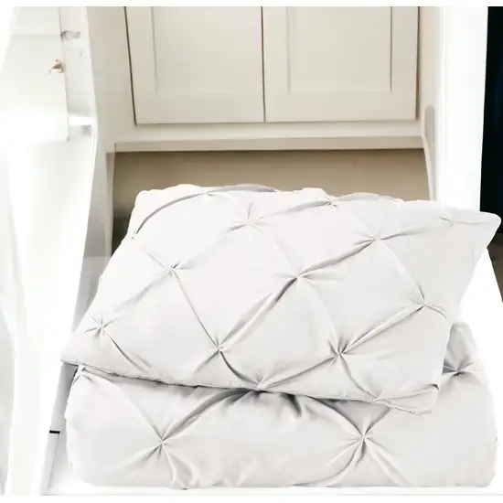 White  Microfiber Washable Microfiber Down Alternative Comforter Photo 2