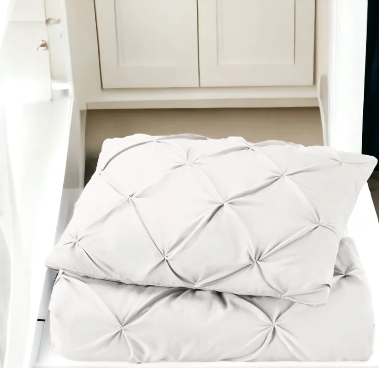 White  Microfiber Washable Microfiber Down Alternative Comforter Photo 1