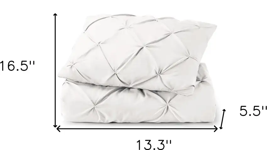 White  Microfiber Washable Microfiber Down Alternative Comforter Photo 9