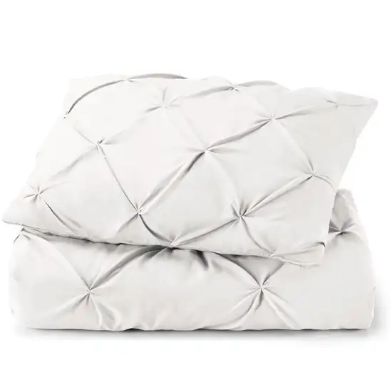 White  Microfiber Washable Microfiber Down Alternative Comforter Photo 2