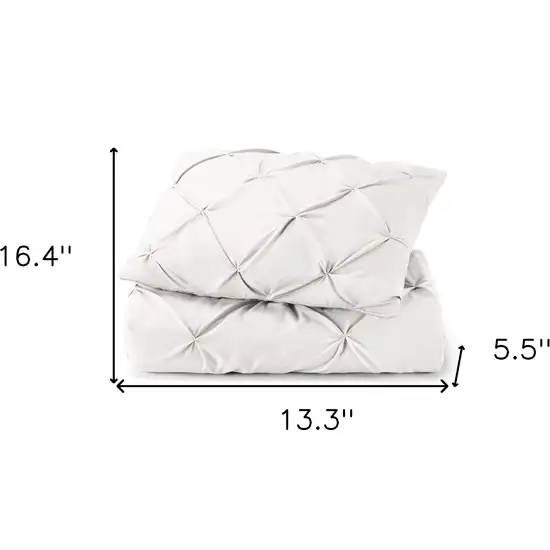 White  Microfiber Washable Microfiber Down Alternative Comforter Photo 8