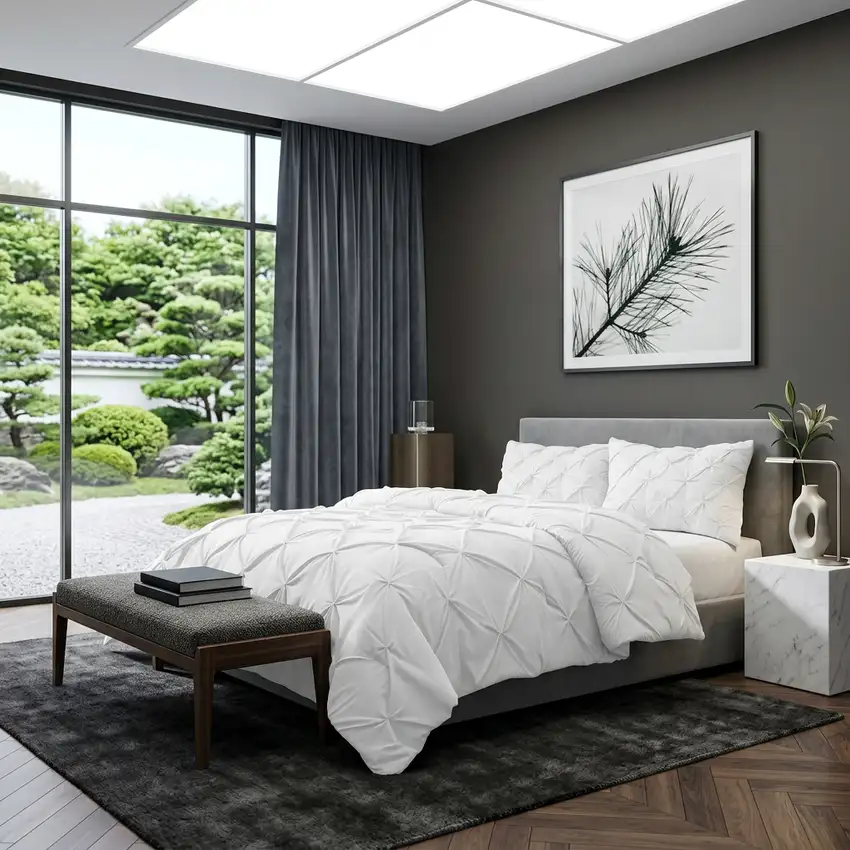 White Queen Microfiber Washable Microfiber Down Alternative Comforter Photo 1