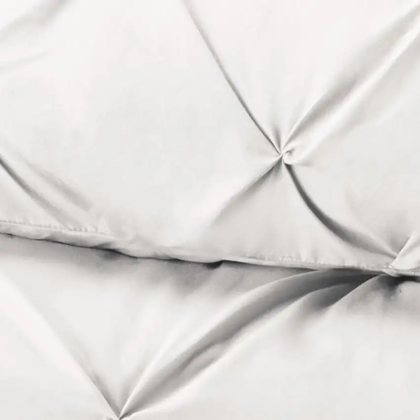 White  Microfiber Washable Microfiber Down Alternative Comforter Photo 3