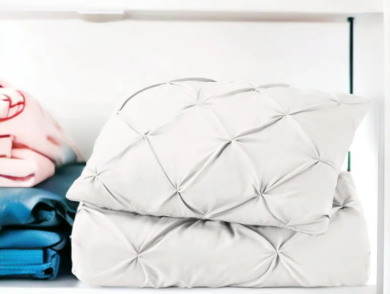 White  Microfiber Washable Microfiber Down Alternative Comforter Photo 2