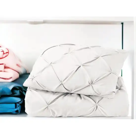 White  Microfiber Washable Microfiber Down Alternative Comforter Photo 2