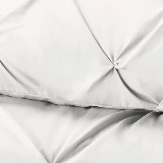 White  Microfiber Washable Microfiber Down Alternative Comforter Photo 3