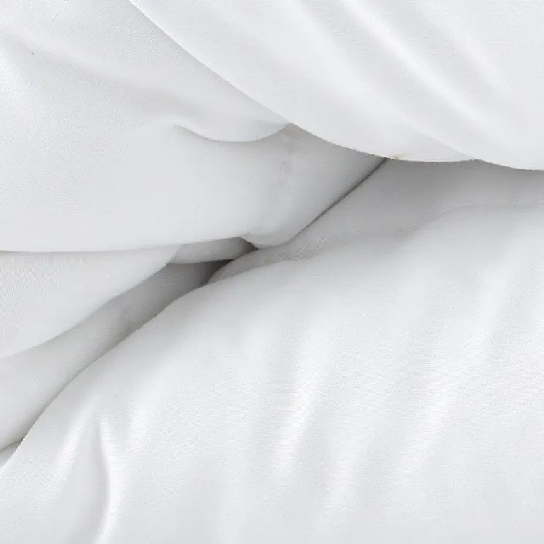 White  Microfiber Washable Microfiber Down Alternative Comforter Photo 3