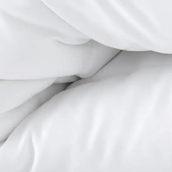 White  Microfiber Washable Microfiber Down Alternative Comforter Photo 3