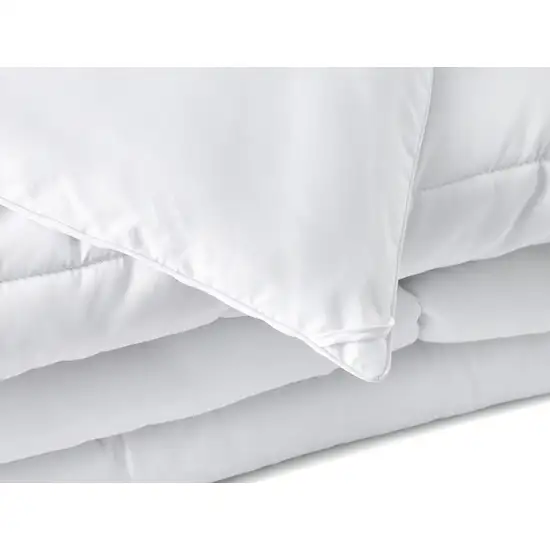 White  Microfiber Washable Microfiber Down Alternative Comforter Photo 6