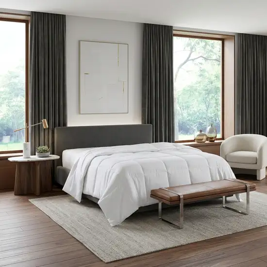 White Queen Microfiber Washable Microfiber Down Alternative Comforter Photo 1