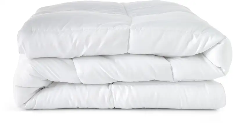 White  Microfiber Washable Microfiber Down Alternative Comforter Photo 3
