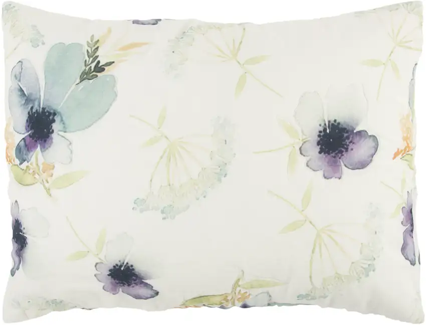 White-Multi Queen 100% Cotton 300 Thread Count Machine Washable Down Alternative Comforter Photo 1